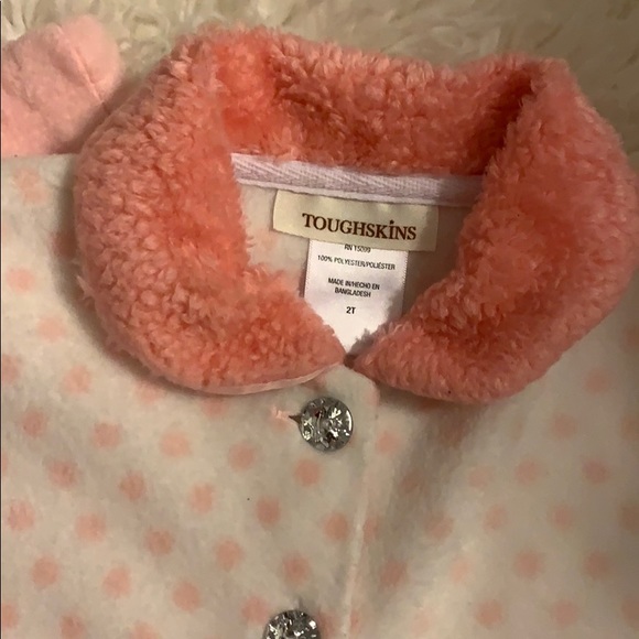 Pink/coral And White Girls Winter Set - Picture 4 of 4